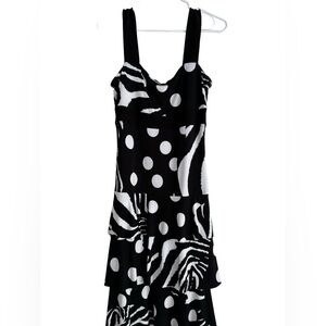 Frank Lyman Mixed Media mini dress